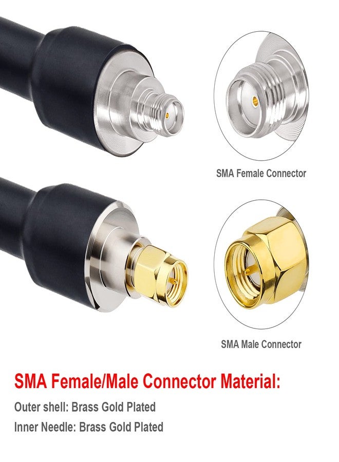 XRDS -RF SMA Cable, SMA Extension Cable SMA Male to SMA Female Low Loss KMR400 SMA Coax Cable for 3G 4G LTE, 5G Modems/Routers, Ham, ADS-B, SDR Equipment（75FT） - Image 3